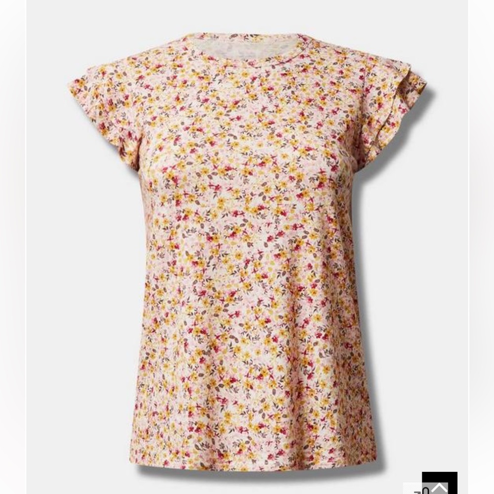 NEW✨TORRID Floral Ruffle Sleeve Top